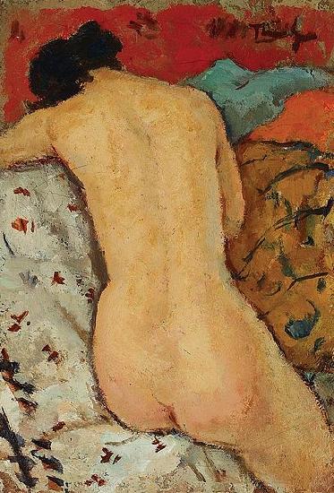 Nicolae Tonitza Naked France oil painting art